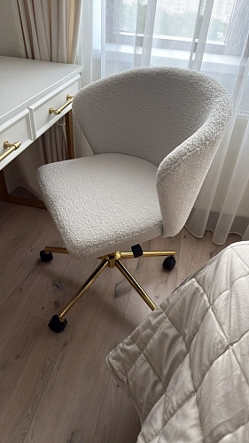 Компьютерное кресло Lika white teddy фото покупателя 11