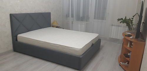 Кровать полутораспальная Афродита-6 140 х 200 см с ПМ эко кожа dimrose фото покупателя 2