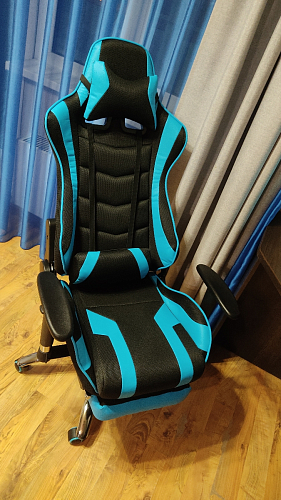 Компьютерное кресло Kano 1 light blue / black фото покупателя 123