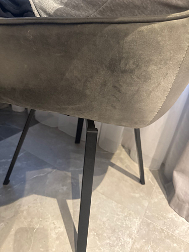 Стул на металлокаркасе Twin gray / black фото покупателя 80
