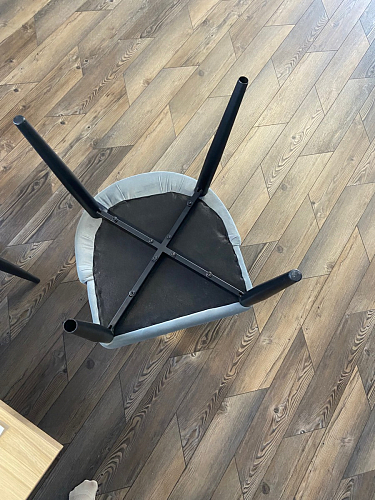 Стул на металлокаркасе Kora white / gray фото покупателя 490