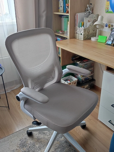 Компьютерное кресло Konfi blue / white фото покупателя 7