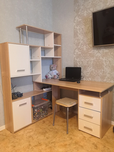 Компьютерный стол КС15 правый дуб сонома фото покупателя 45