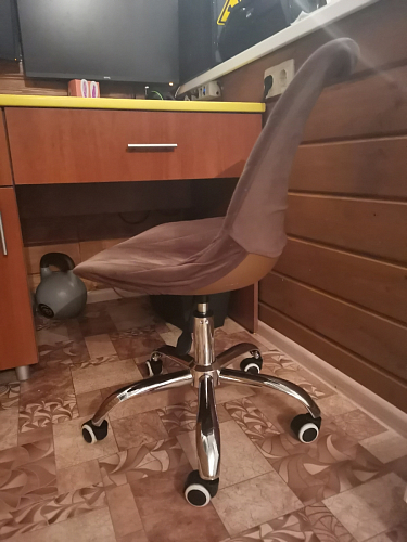 Компьютерное кресло Kolin с подушкой clear / white фото покупателя 474