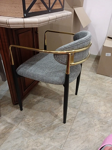 Кресло Lord gray / black / gold фото покупателя 13
