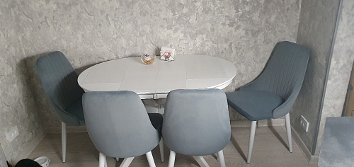 Стул на металлокаркасе Kora white / gray фото покупателя 252