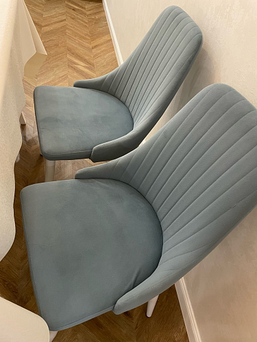 Стул на металлокаркасе Kora white / gray фото покупателя 409