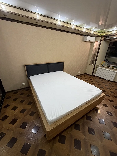 Полутораспальная кровать Клауд 140х200 парящая дуб крафт золотой / антрацит фото покупателя 161