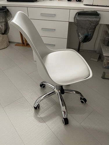 Компьютерное кресло Kolin с подушкой clear / white фото покупателя 230