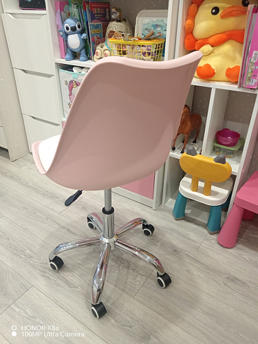 Компьютерное кресло Kolin с подушкой clear / white фото покупателя 403