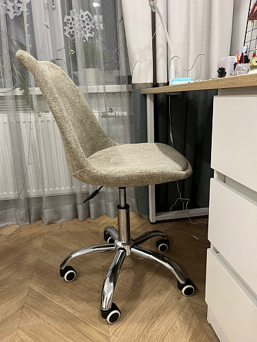 Компьютерное кресло Kolin с подушкой clear / white фото покупателя 386