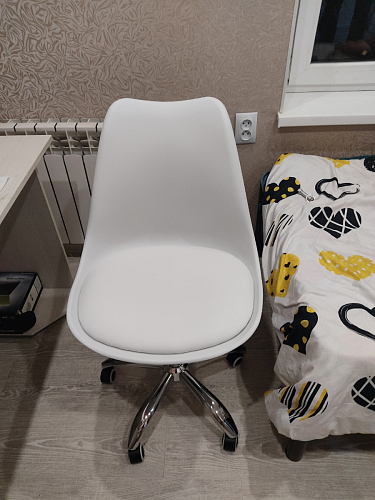Компьютерное кресло Kolin с подушкой clear / white фото покупателя 98