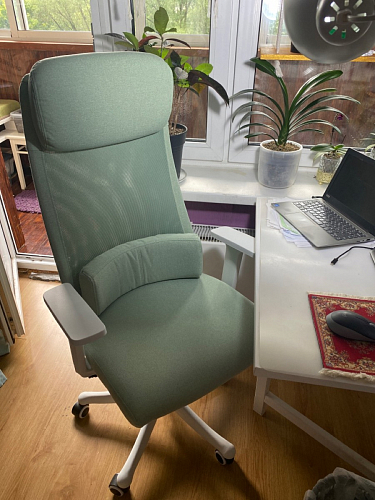 Компьютерное кресло Salta light green / white фото покупателя 18
