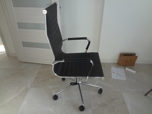 Компьютерное кресло Reus pu white / chrome фото покупателя 8