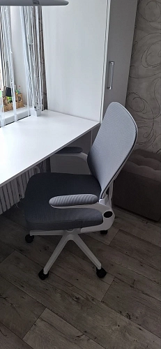 Компьютерное кресло Konfi blue / white фото покупателя 20