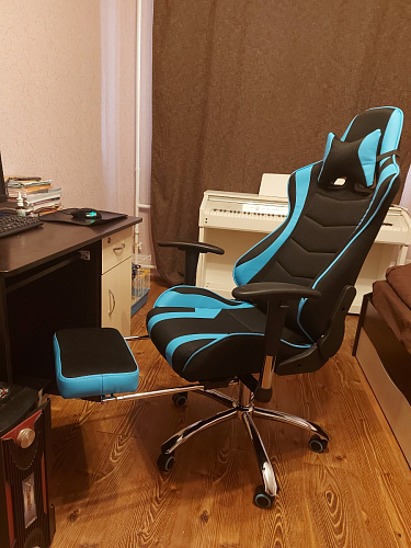 Компьютерное кресло Kano 1 light blue / black фото покупателя 128