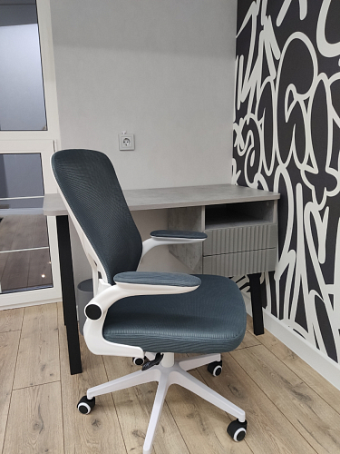 Компьютерное кресло Konfi blue / white фото покупателя 144