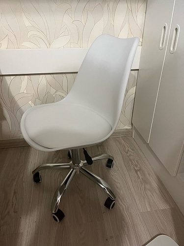Компьютерное кресло Kolin с подушкой clear / white фото покупателя 82