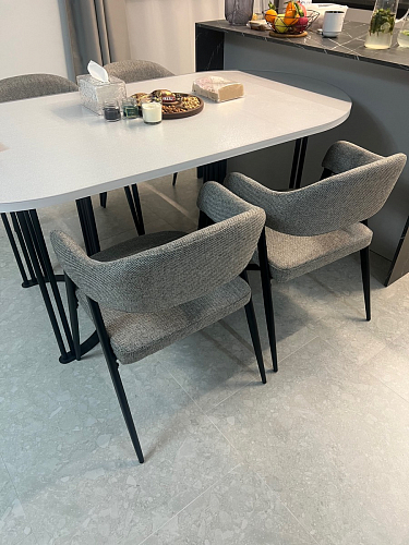 Стул на металлокаркасе Twin gray / black фото покупателя 66