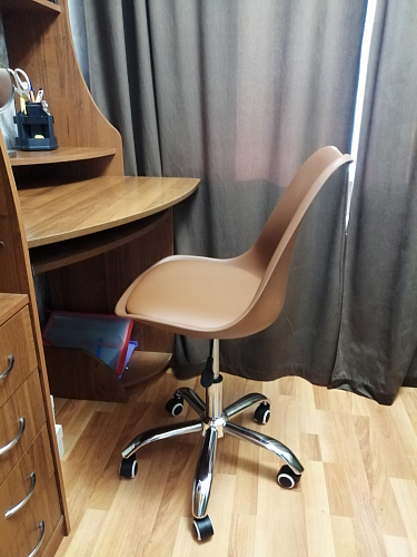Компьютерное кресло Kolin с подушкой clear / white фото покупателя 355