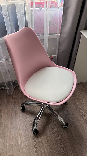 Компьютерное кресло Kolin с подушкой clear / white фото покупателя 329