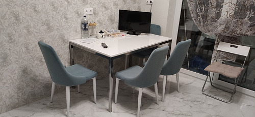 Стул на металлокаркасе Kora white / gray фото покупателя 233