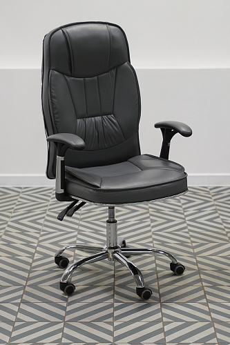 Компьютерное кресло Vestra light gray / black из шоурума 4