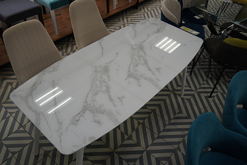 Стул на металлокаркасе Kora white / gray из шоурума 10