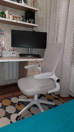 Компьютерное кресло Konfi blue / white фото покупателя 158