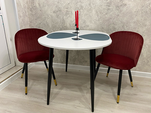 Стул на металлокаркасе Gabi wine red / black фото покупателя 578