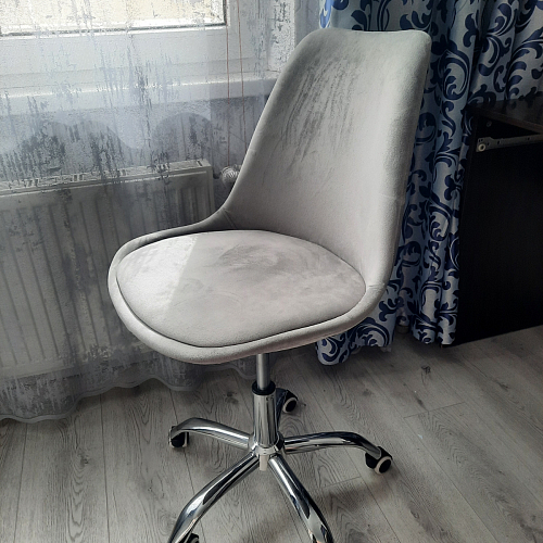 Компьютерное кресло Kolin с подушкой clear / white фото покупателя 281