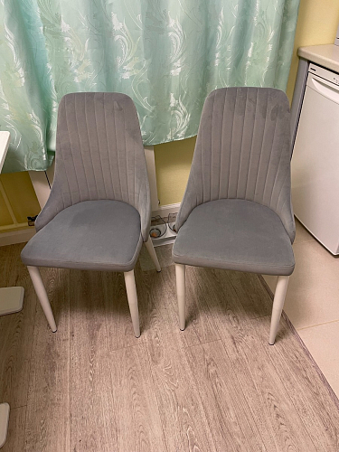 Стул на металлокаркасе Kora white / gray фото покупателя 433