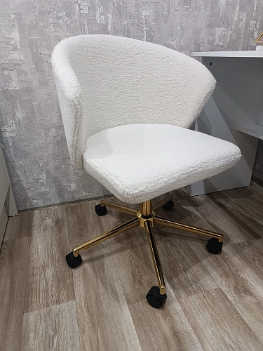 Компьютерное кресло Lika white teddy фото покупателя 35