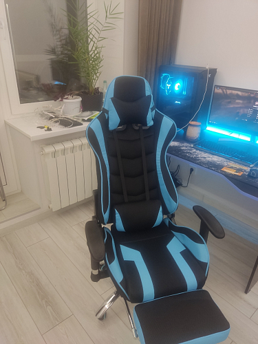 Компьютерное кресло Kano 1 light blue / black фото покупателя 91