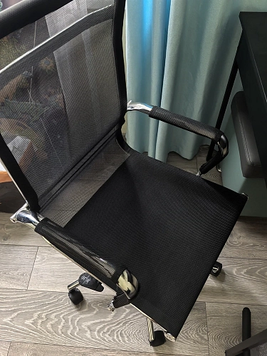 Компьютерное кресло Reus сетка белый / хром фото покупателя 6