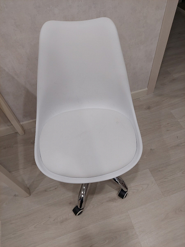 Компьютерное кресло Kolin с подушкой clear / white фото покупателя 328