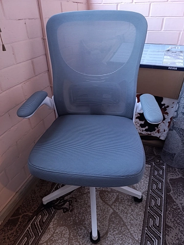 Компьютерное кресло Konfi blue / white фото покупателя 3