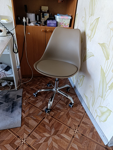 Компьютерное кресло Kolin с подушкой clear / white фото покупателя 395