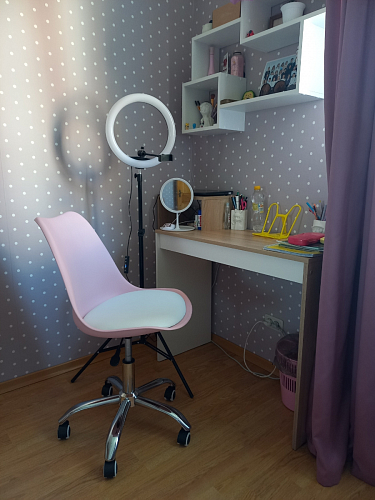 Компьютерное кресло Kolin с подушкой clear / white фото покупателя 498