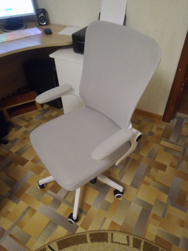 Компьютерное кресло Konfi blue / white фото покупателя 298