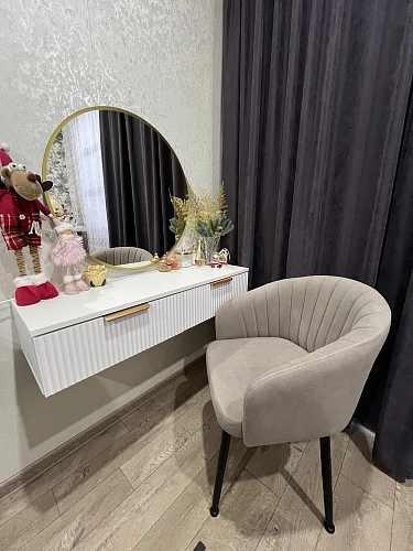 Стул на металлокаркасе Моншау velutto 49 / черный фото покупателя 31