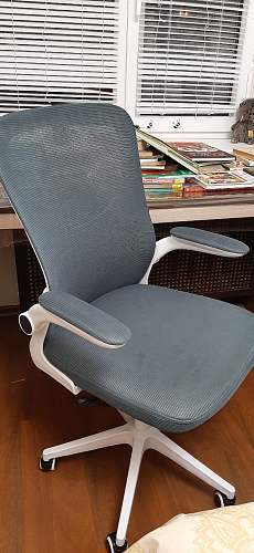 Компьютерное кресло Konfi blue / white фото покупателя 79
