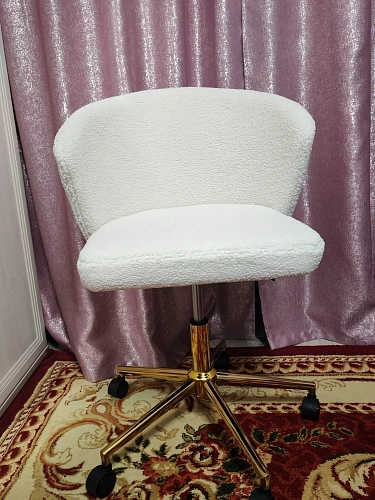 Компьютерное кресло Lika white teddy фото покупателя 3