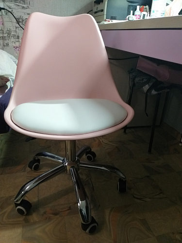 Компьютерное кресло Kolin с подушкой clear / white фото покупателя 13