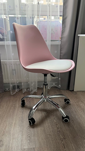 Компьютерное кресло Kolin с подушкой clear / white фото покупателя 330