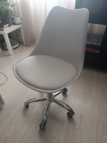 Компьютерное кресло Kolin с подушкой clear / white фото покупателя 118