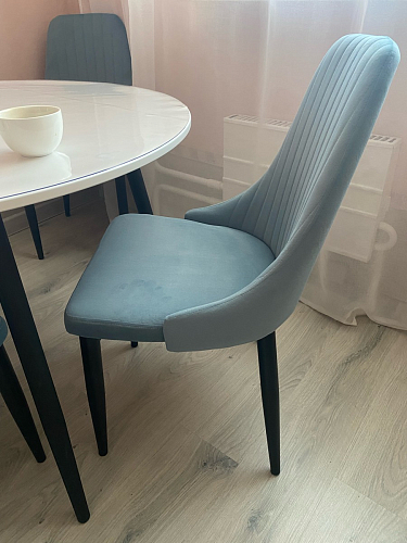 Стул на металлокаркасе Kora white / gray фото покупателя 421