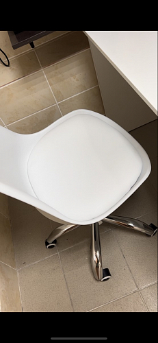 Компьютерное кресло Kolin с подушкой clear / white фото покупателя 110