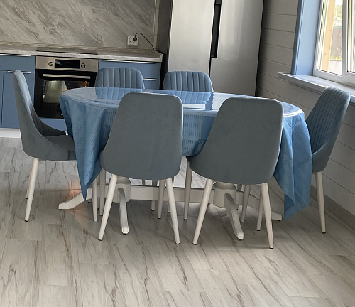 Стул на металлокаркасе Kora white / gray фото покупателя 639
