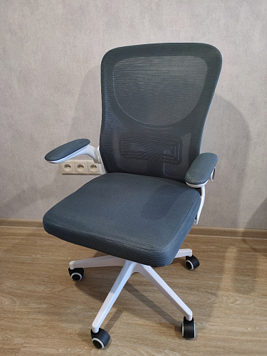 Компьютерное кресло Konfi blue / white фото покупателя 91